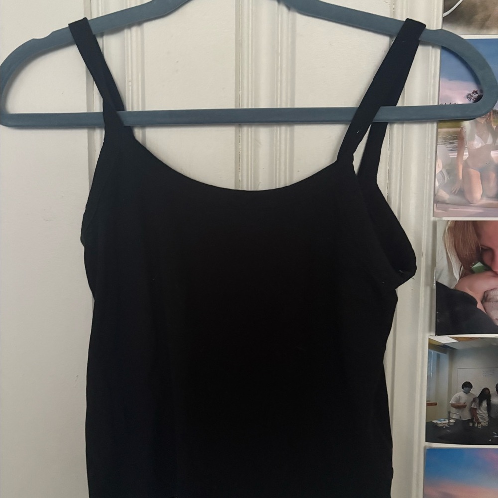 H&M Black Fitted Camisole with Spaghetti Straps